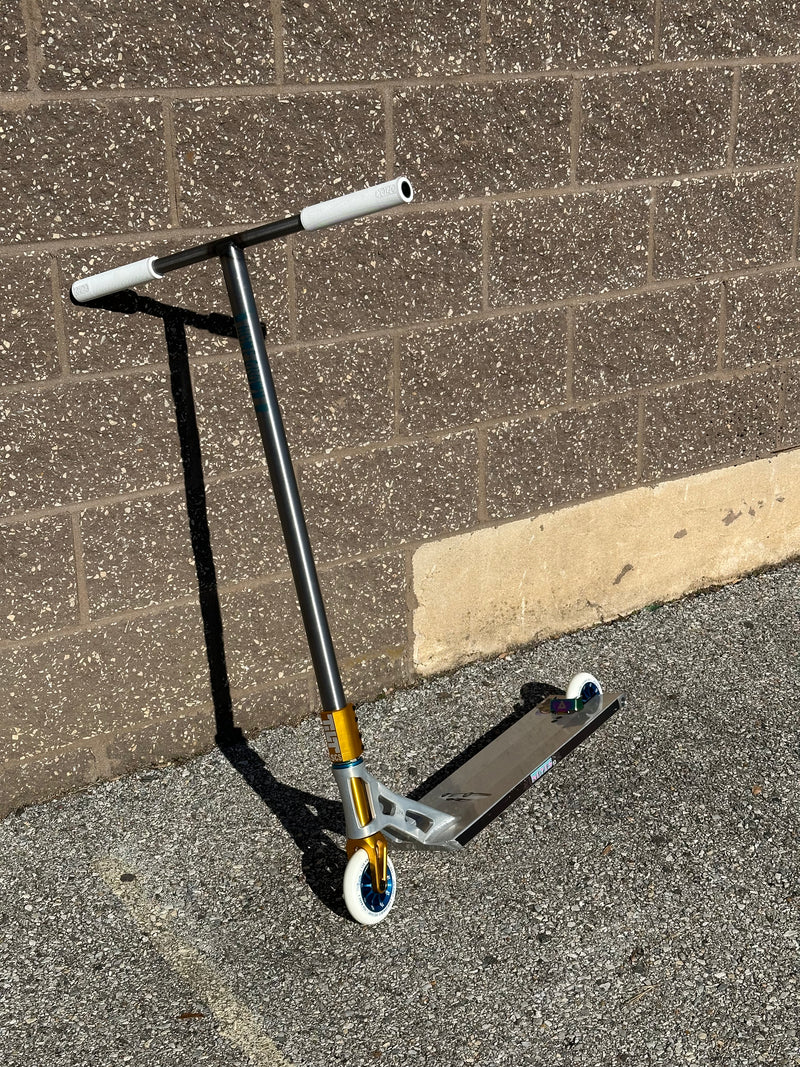 Custom Scooter- Silver & Gold