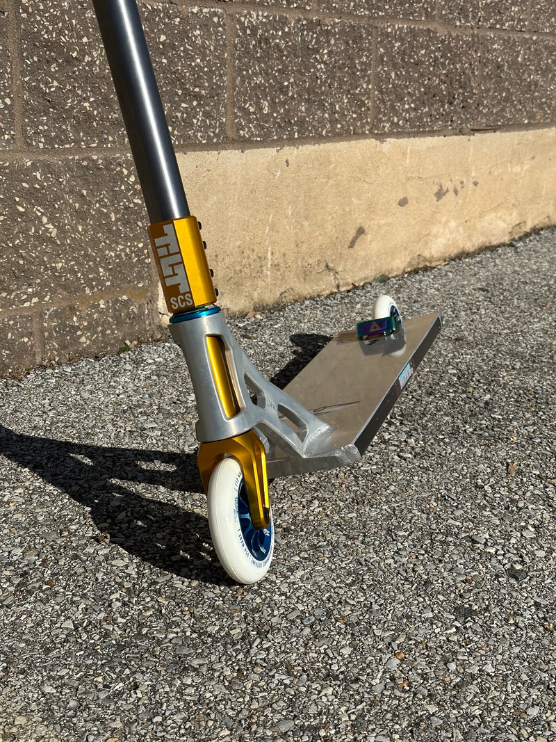 Custom Scooter- Silver & Gold