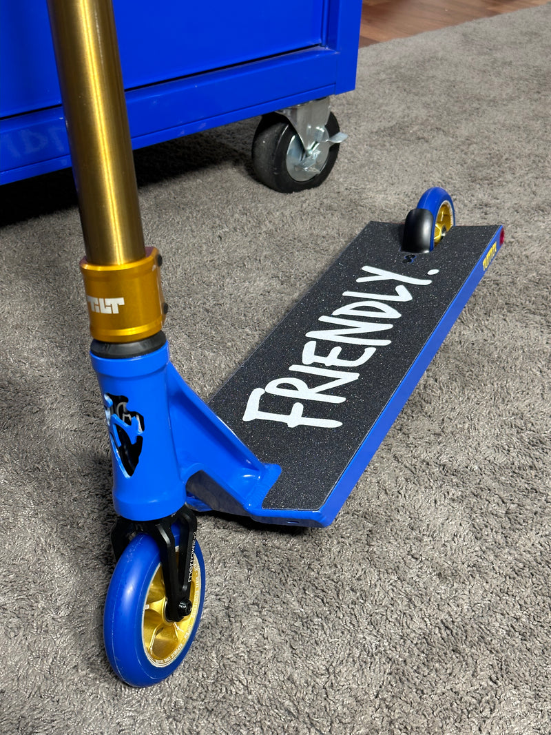 Custom Scooter- TIKTOK Special - Blue/Gold
