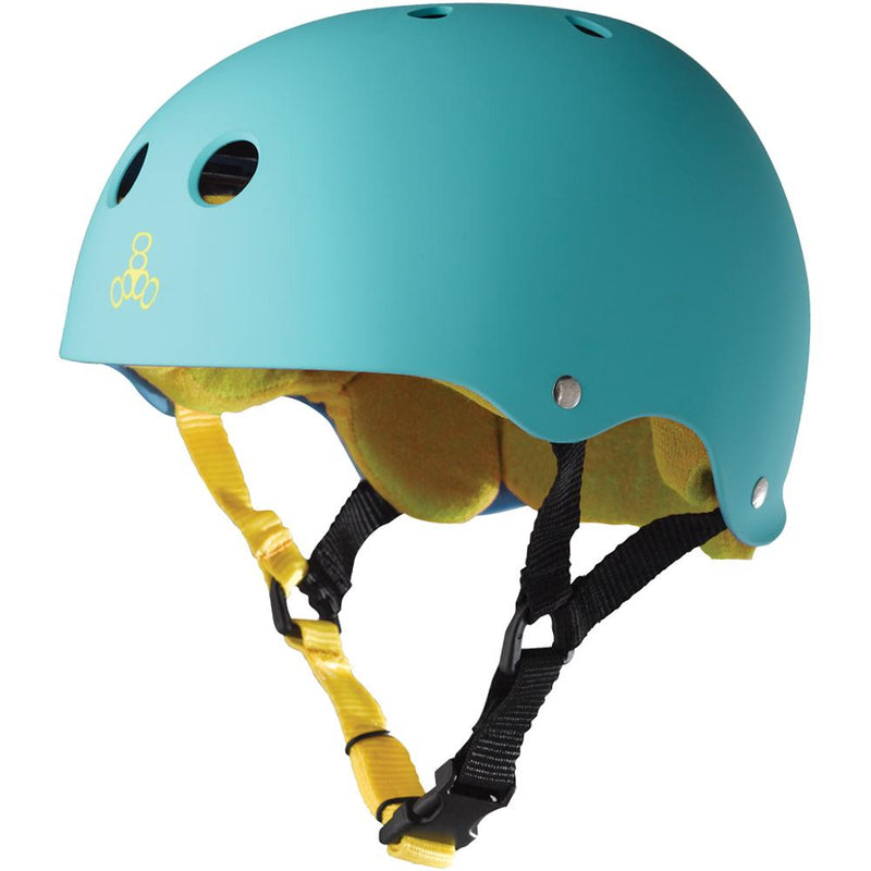 Triple 8 Sweatsaver Helmet Teal/Yellow